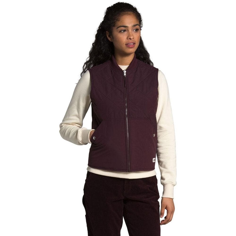 NWT The North Face Cuchello Reversible Insulated Vest Root Brown